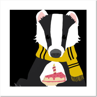 Birthday Badger Posters and Art